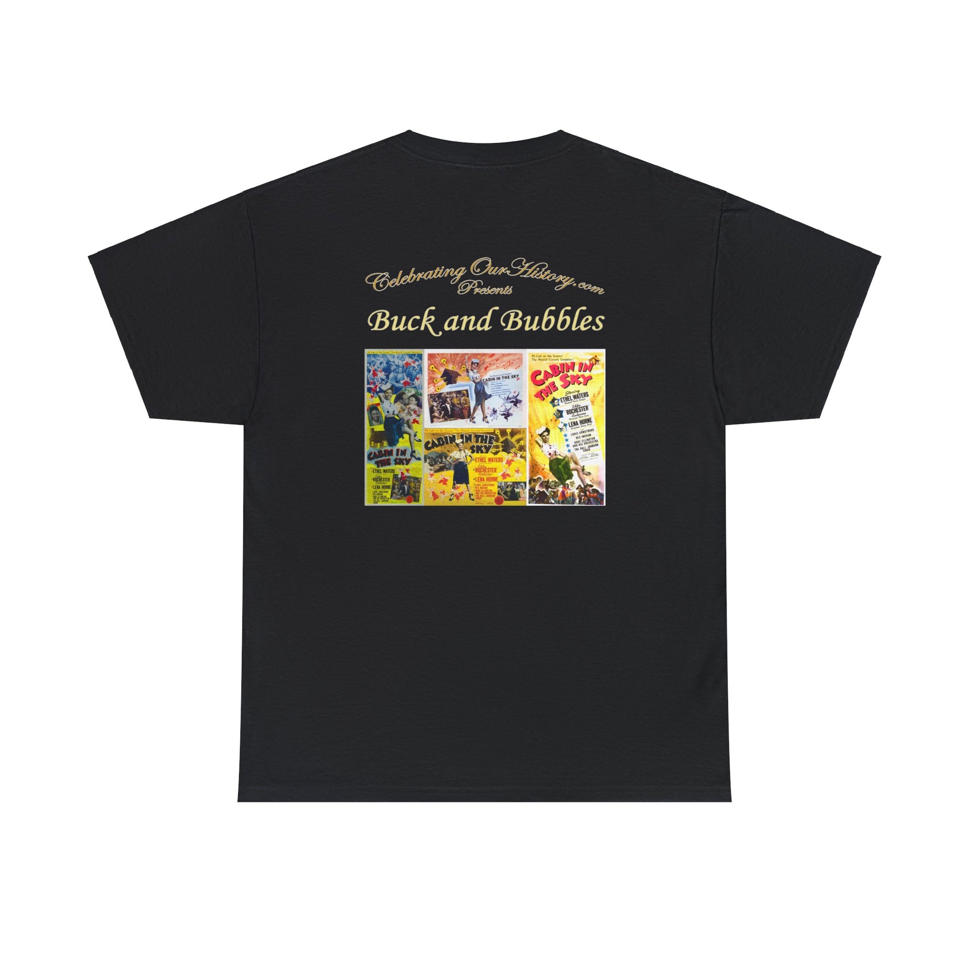 Buck and Bubbles - Cabin in the Sky (1943) -  Front and Back Printed Concert Style T-Shirt