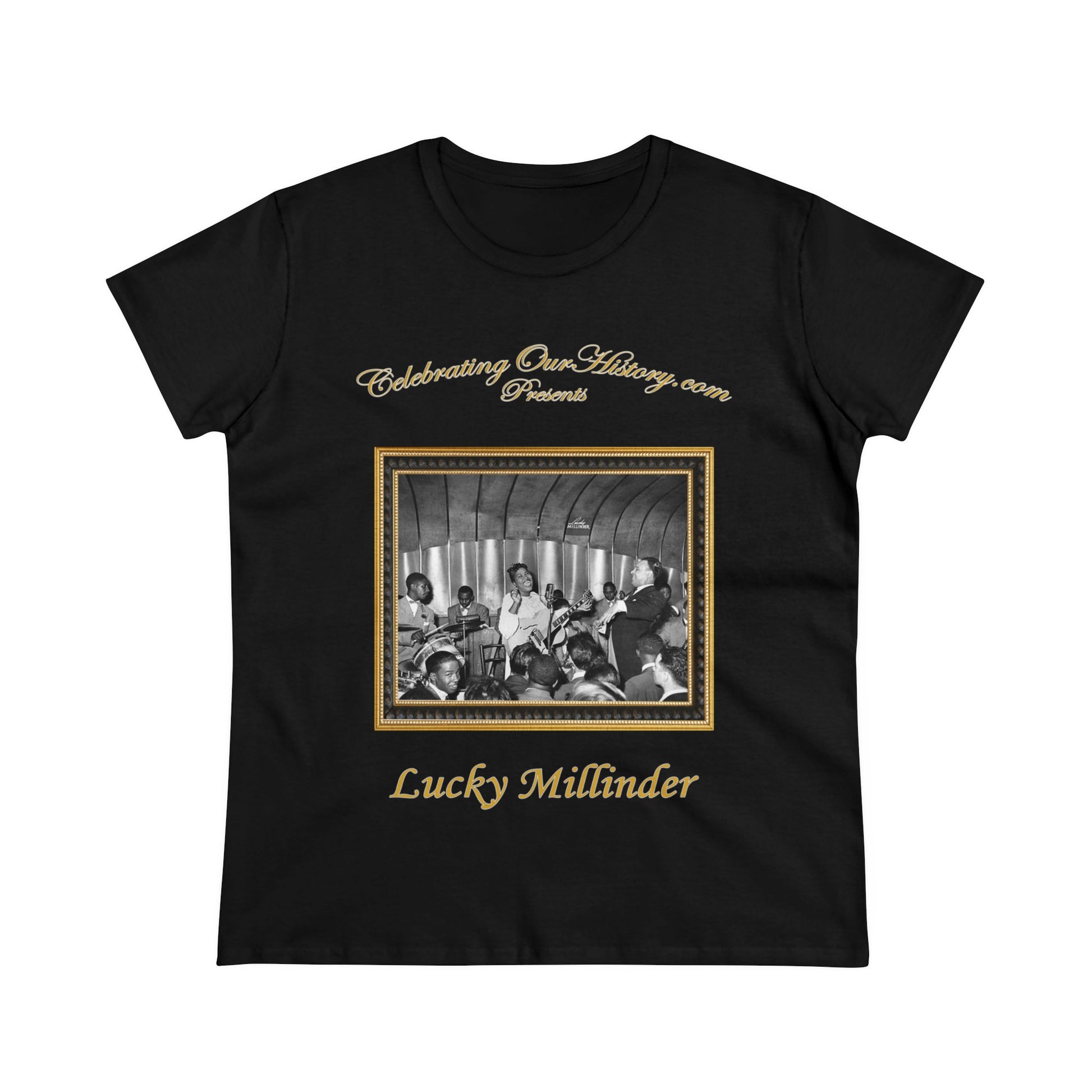 Lucky Millinder - Savoy -  Front and Back Printed Concert Style Women's T-Shirt