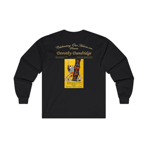 Dorothy Dandridge - Island In The Sun (1957) - Front and Back Printed Concert Style Long Sleeve T-Shirt