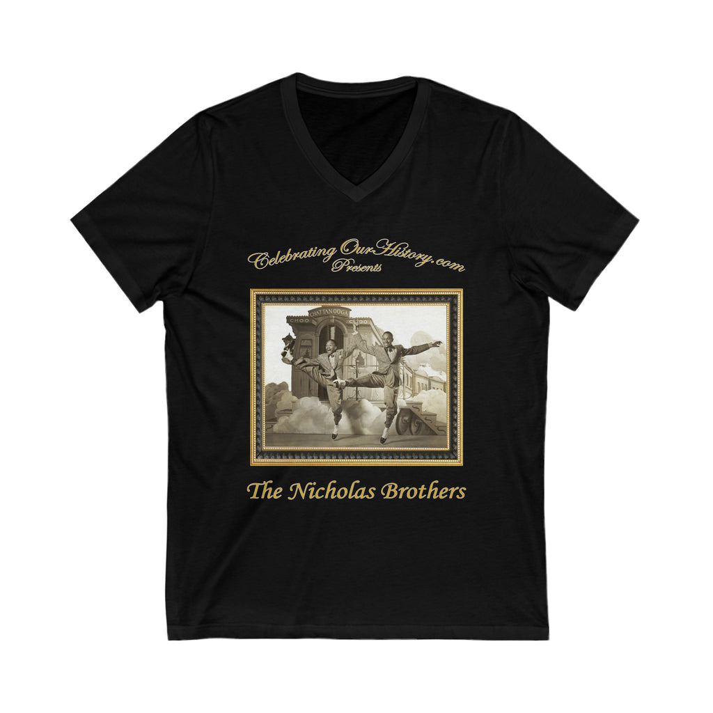 The Nicholas Brothers - Sun Valley Serenade (1941) - Front and Back Printed Concert Style V-Neck T-Shirt
