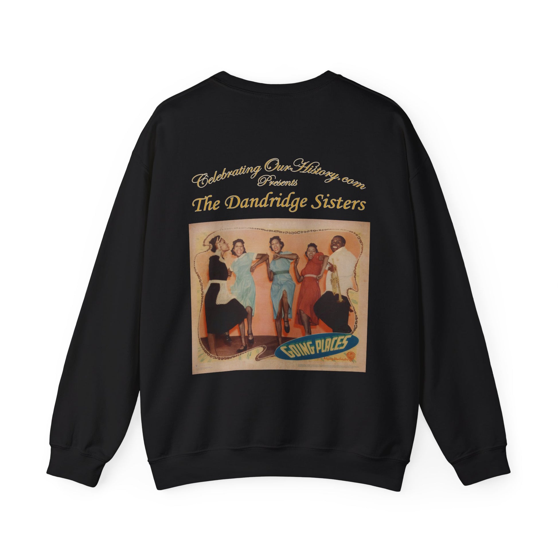 The Dandridge Sisters - Going Places (1938) -  Front and Back Printed Concert Style Sweatshirt
