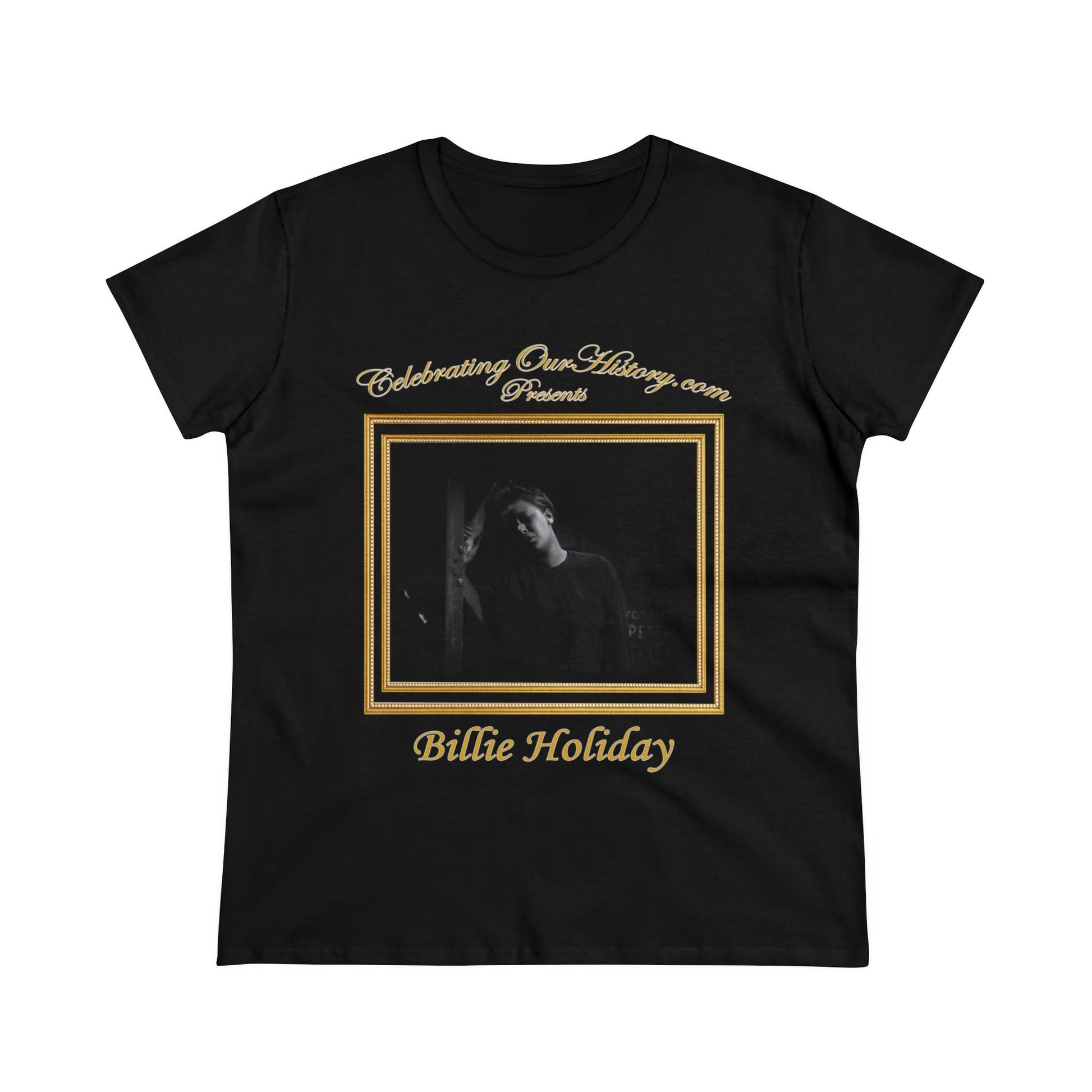 Billie Holiday - Symphony in Black (1935) -  Front and Back Printed Concert Style Women's T-Shirt