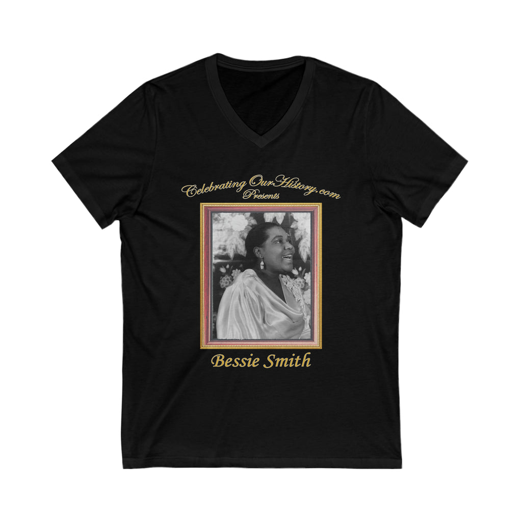 Bessie Smith - St. Louis Blues (1929) - Front and Back Printed Concert Style V-Neck T-Shirt