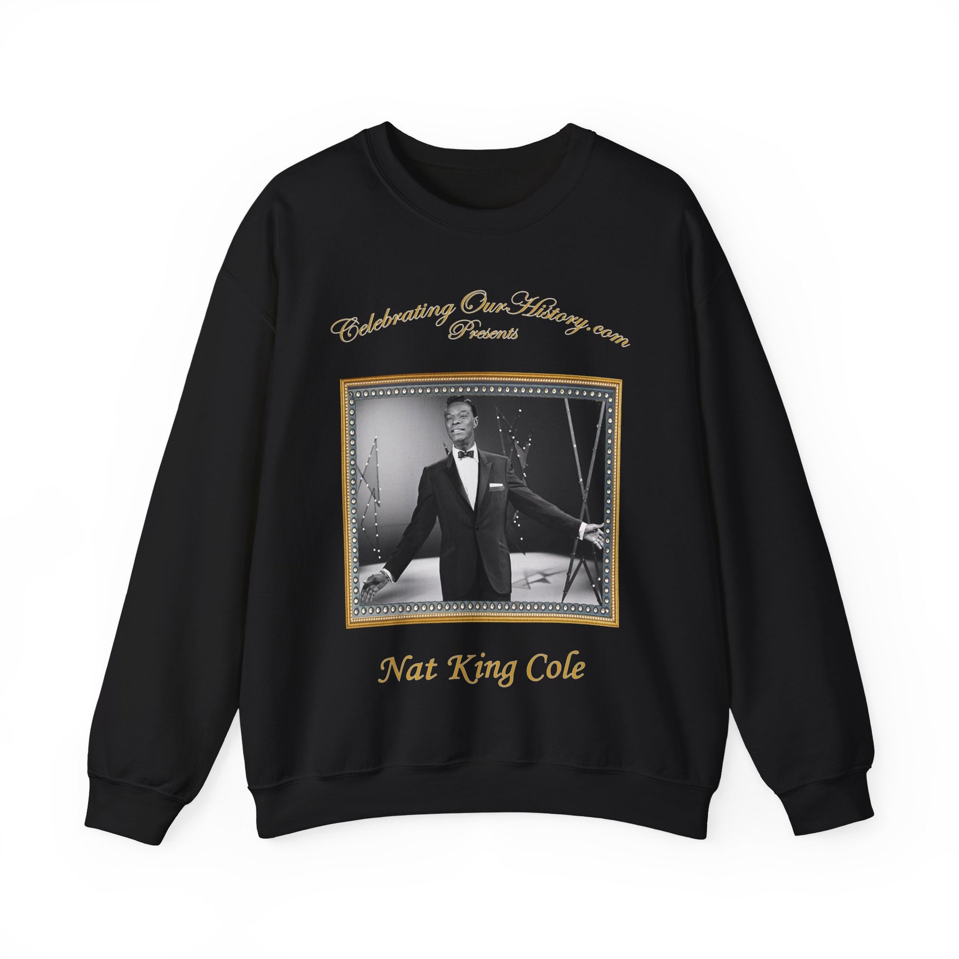 Nat King Cole - The Nat King Cole Musical Story (1955) -  Front and Back Printed Concert Style Sweatshirt