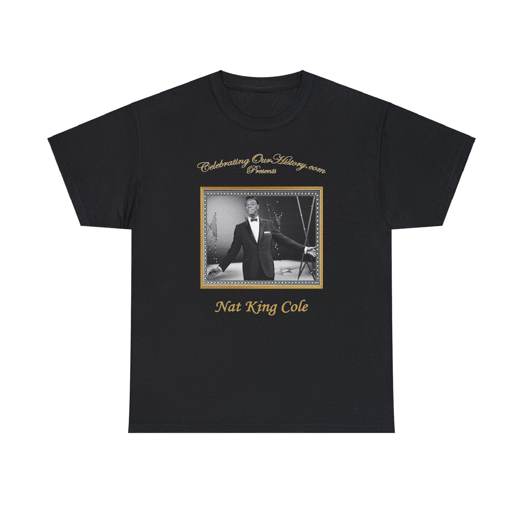 Nat King Cole - The Nat King Cole Musical Story (1955) -  Front and Back Printed Concert Style T-Shirt