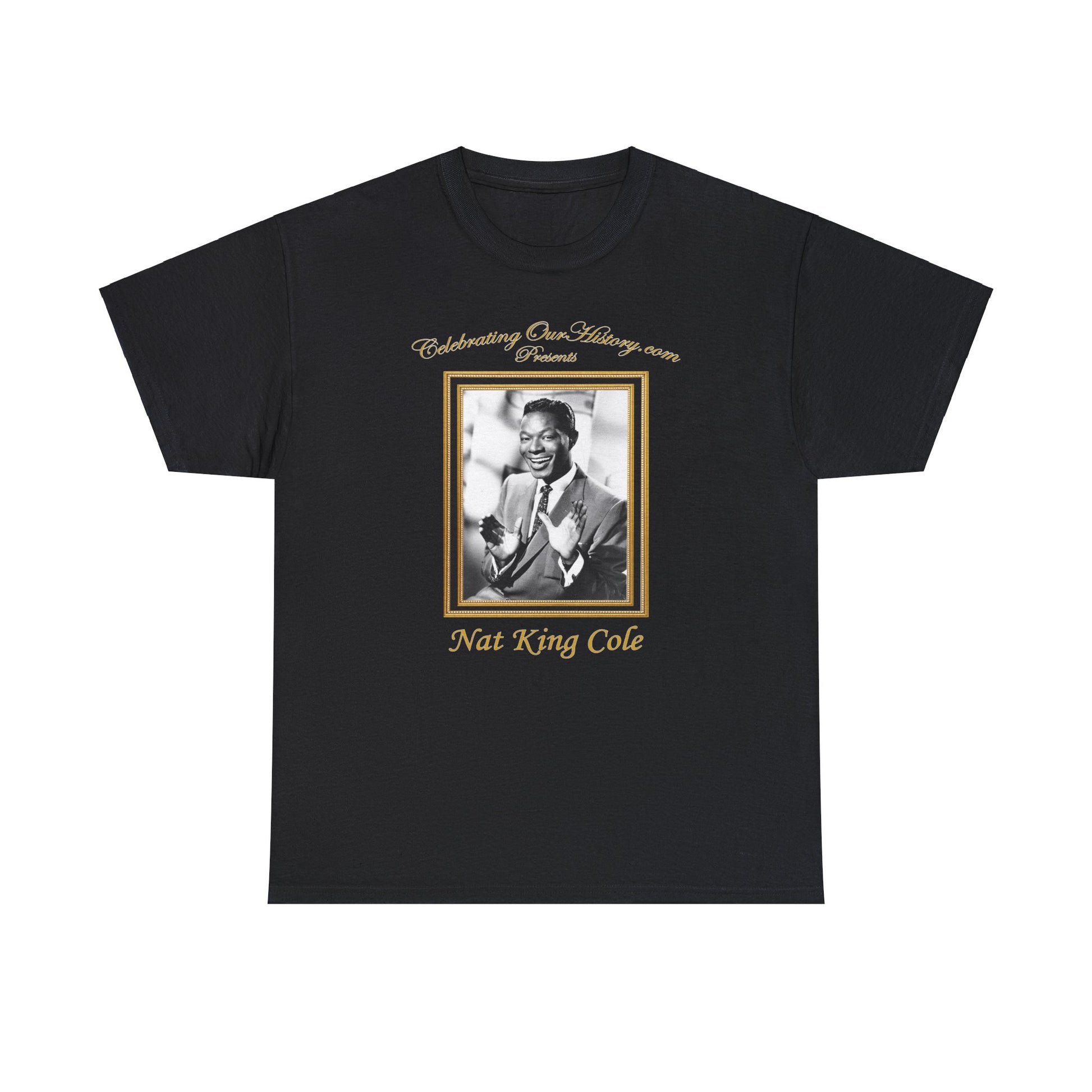 Nat King Cole - The Unforgettable Nat King Cole -  Front and Back Printed Concert Style T-Shirt