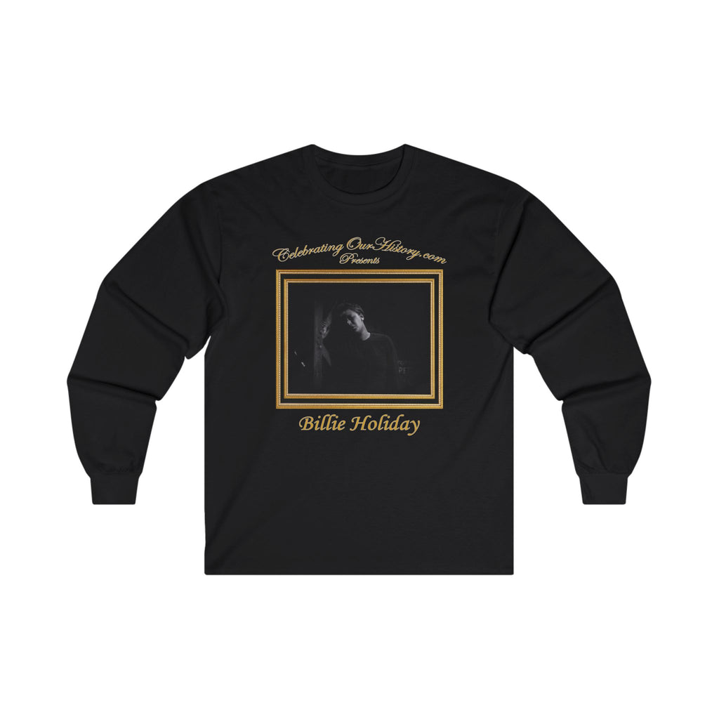 Billie Holiday - Symphony in Black (1935) - Front and Back Printed Concert Style Long Sleeve T-Shirt