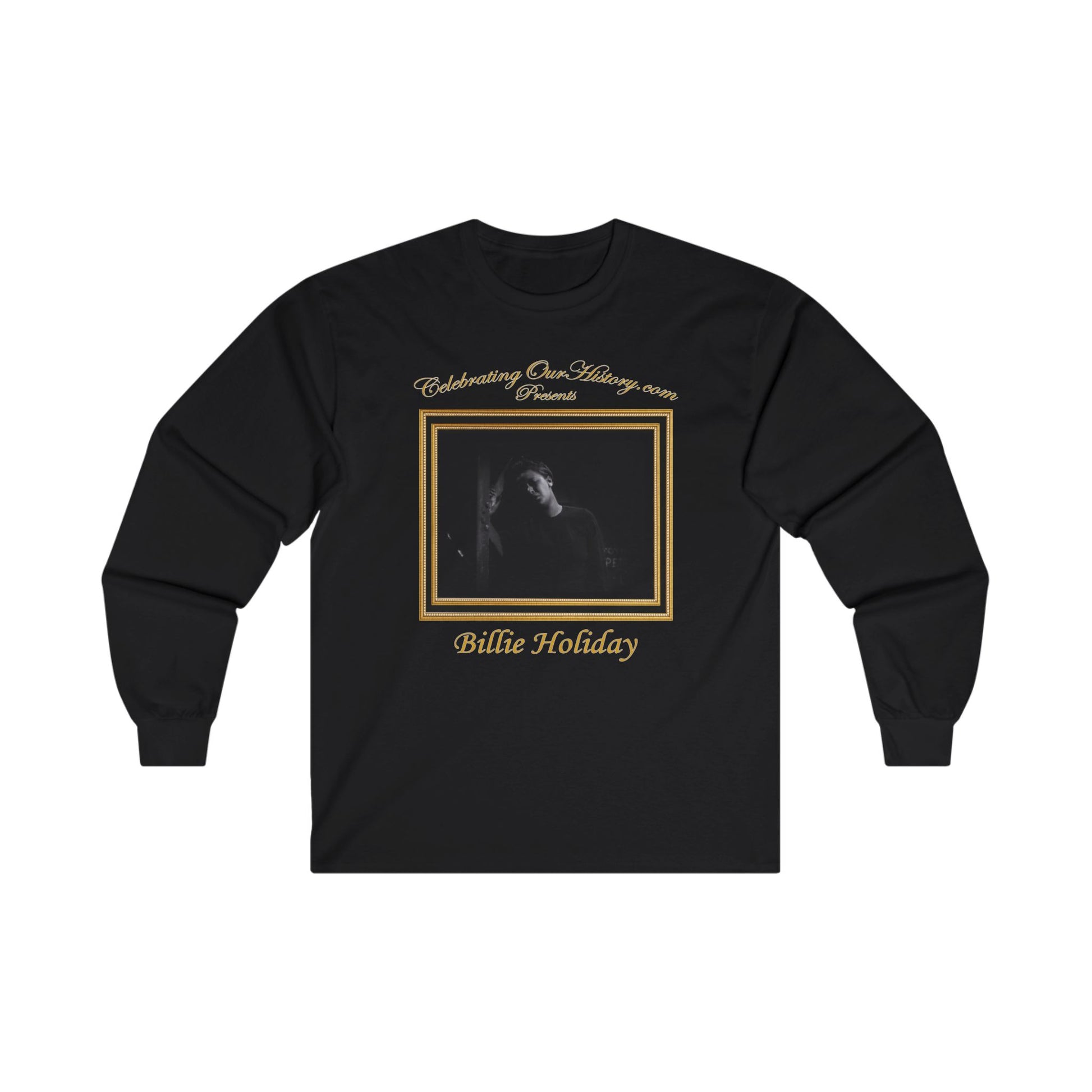 Billie Holiday - Symphony in Black (1935) - Front and Back Printed Concert Style Long Sleeve T-Shirt