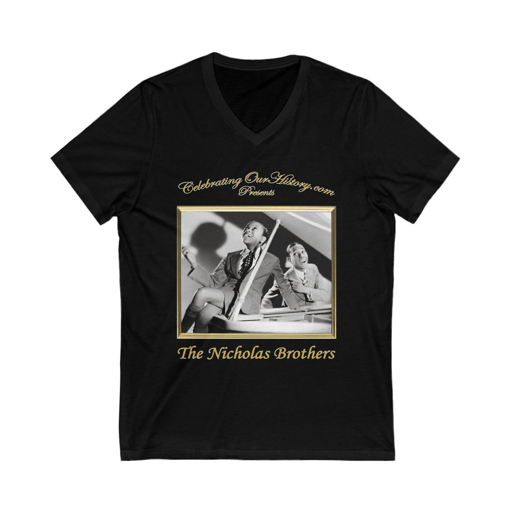 The Nicholas Brothers - The Big Broadcast of 1936 v1 - Front and Back Printed Concert Style V-Neck T-Shirt