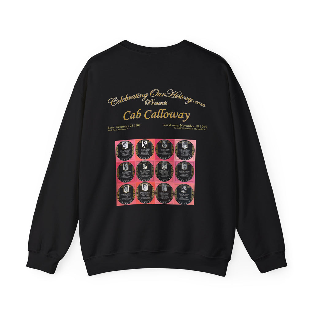Cab Calloway - Twelve Albums -  Front and Back Printed Concert Style Sweatshirt