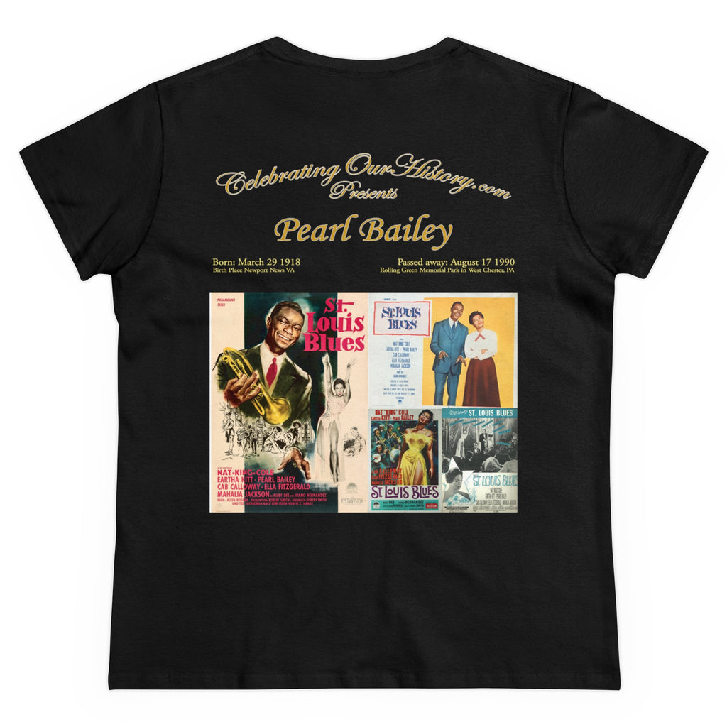 Pearl Bailey -  St. Louis Blues (1958) -  Front and Back Printed Concert Style Women's T-Shirt