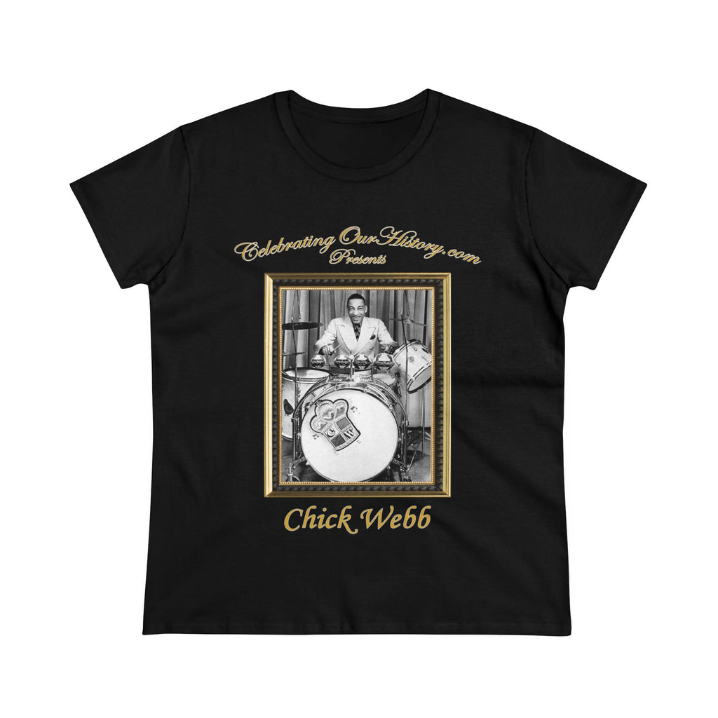 Chick Webb - Celoron Park -  Front and Back Printed Concert Style Women's T-Shirt