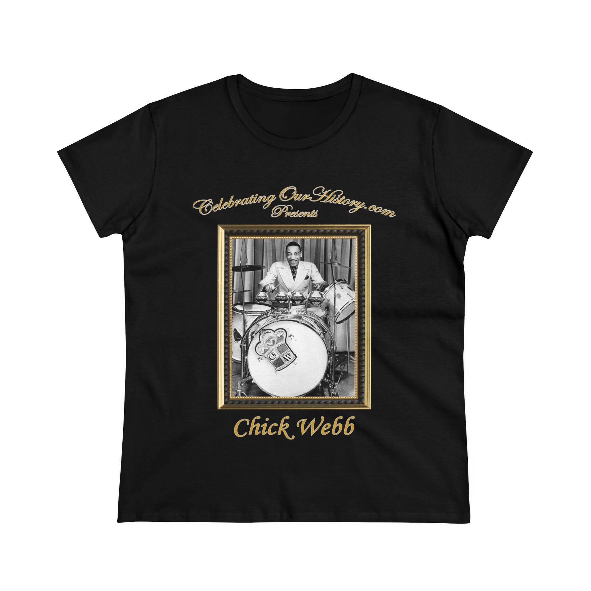Chick Webb - Celoron Park -  Front and Back Printed Concert Style Women's T-Shirt