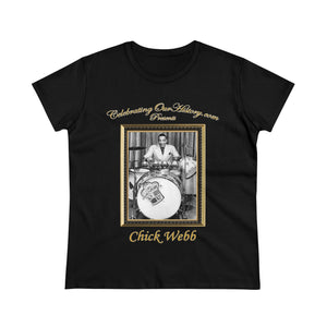 Chick Webb - Celoron Park -  Front and Back Printed Concert Style Women's T-Shirt