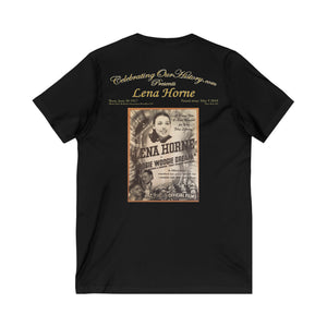 Lena Horne - Boogie Woogie Dream (1944) - Front and Back Printed Concert Style V-Neck T-Shirt