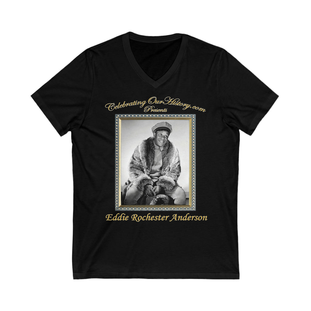 Eddie “Rochester” Anderson - Topper Returns (1941) - Front and Back Printed Concert Style V-Neck T-Shirt