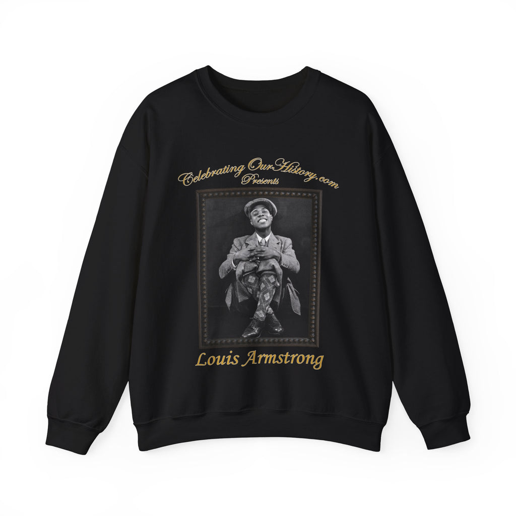 Louis Armstrong - Six Movie Posters -  Front and Back Printed Concert Style Sweatshirt