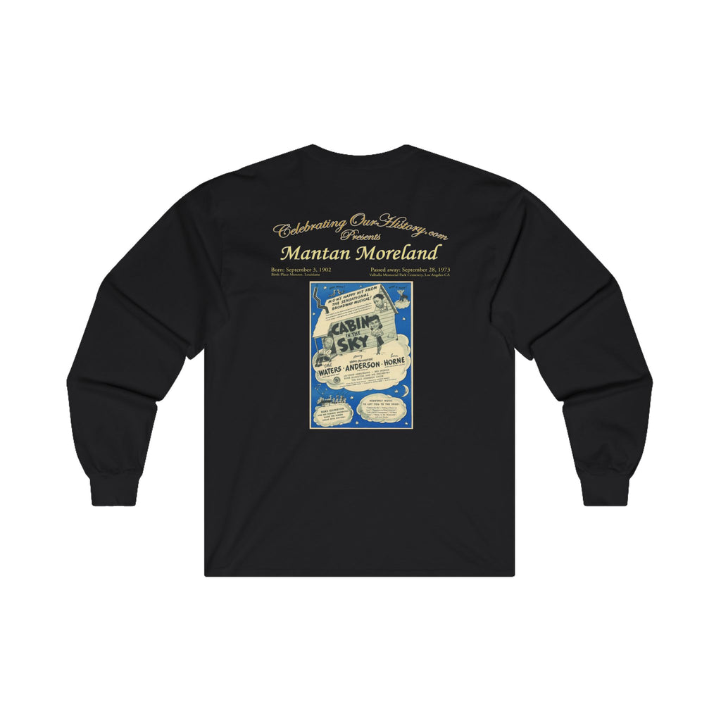 Mantan Moreland - Cabin in the Sky (1943) - Front and Back Printed Concert Style Long Sleeve T-Shirt