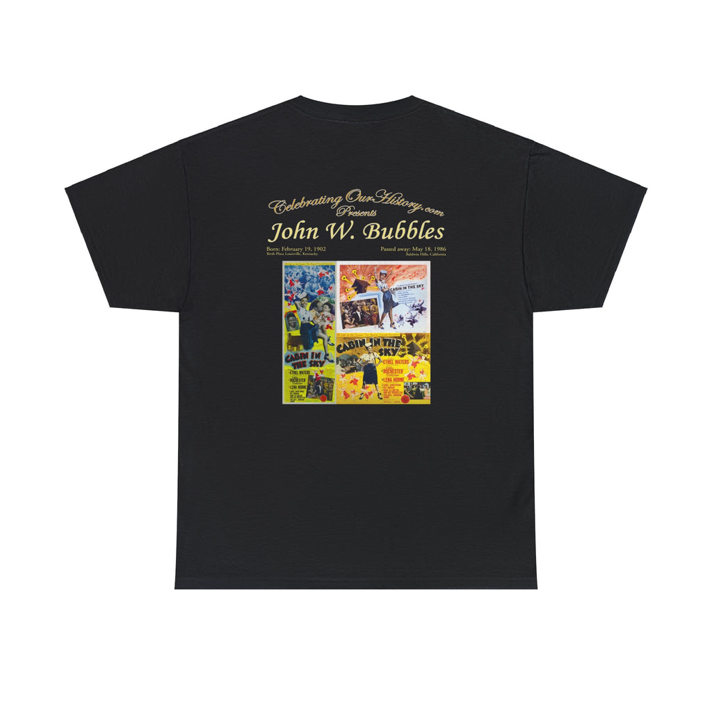 John W. Bubbles - Cabin in the Sky (1943) -  Front and Back Printed Concert Style T-Shirt