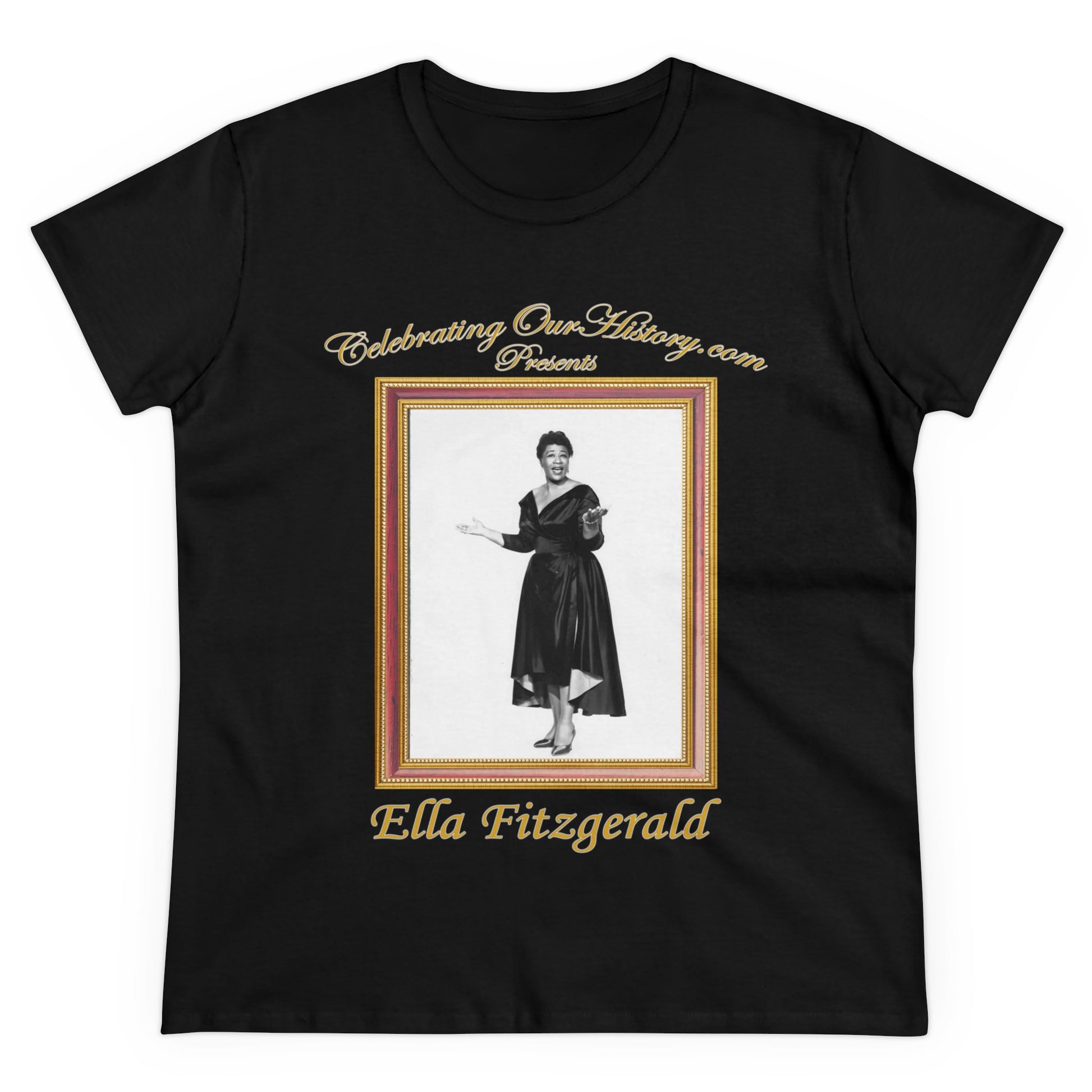 Ella Fitzgerald - St. Louis Blues (1958) -  Front and Back Printed Concert Style Women's T-Shirt