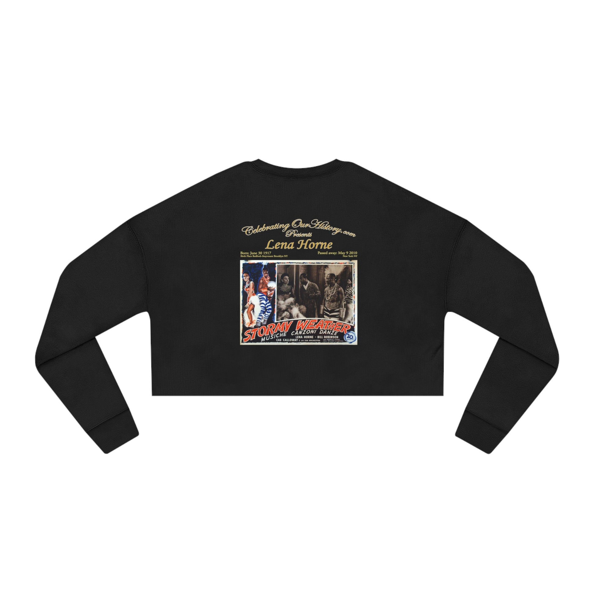 Lena Horne - Stormy Weather (1943) - Women's Crop Sweatshirt