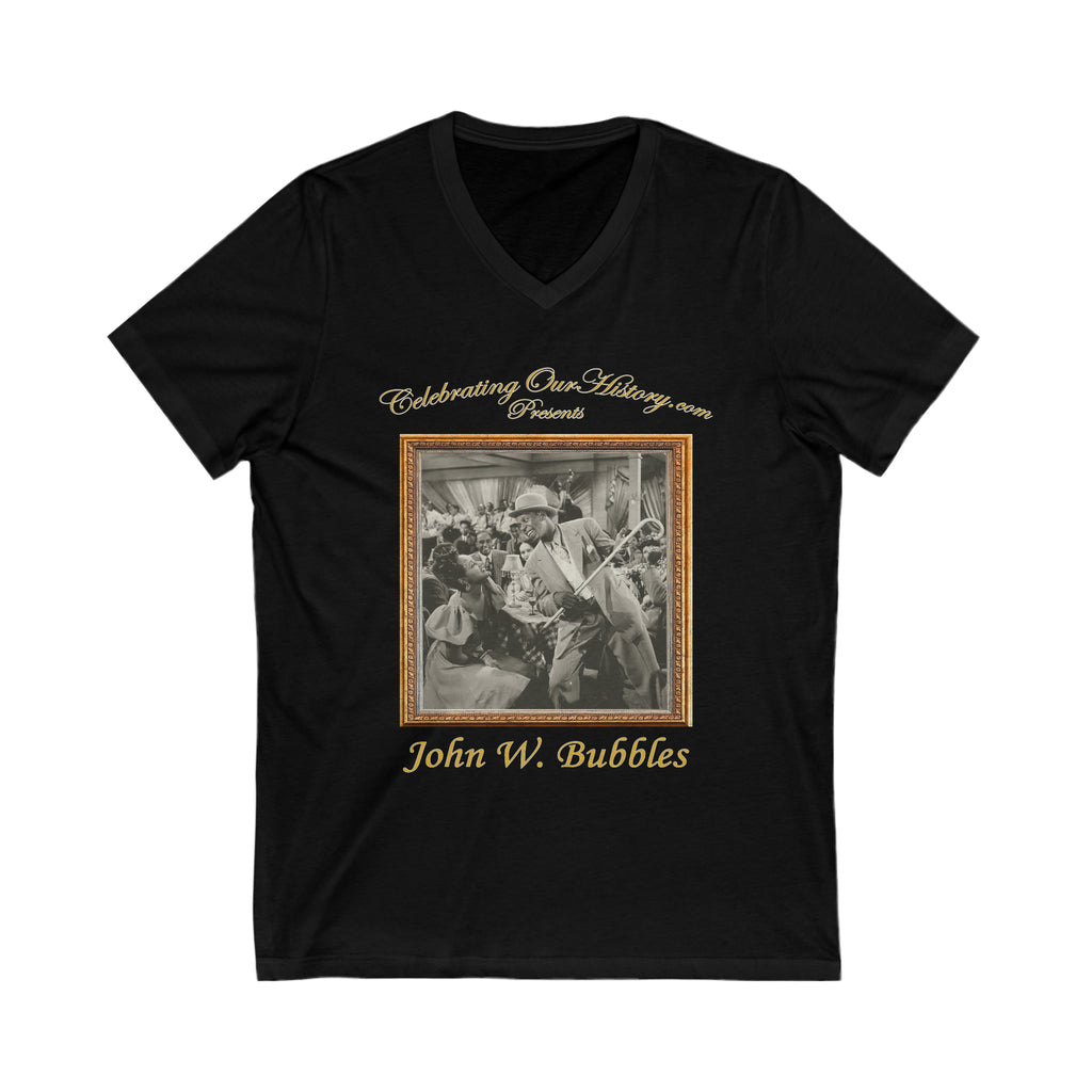 John W. Bubbles - Cabin in the Sky (1943) - Front and Back Printed Concert Style V-Neck T-Shirt