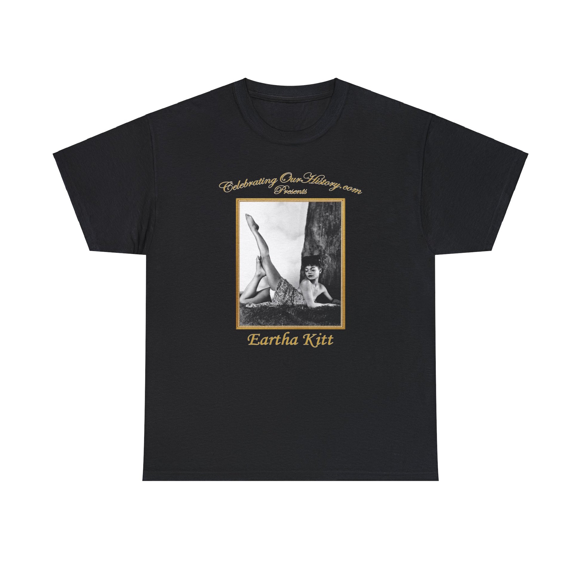 Eartha Kitt - Four Magazines -  Front and Back Printed Concert Style T-Shirt