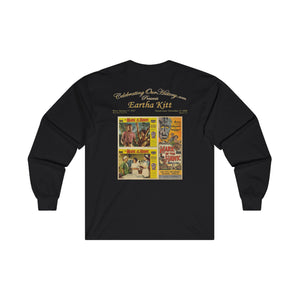 Eartha Kitt - Mark Of The Hawk (1957) - Front and Back Printed Concert Style Long Sleeve T-Shirt