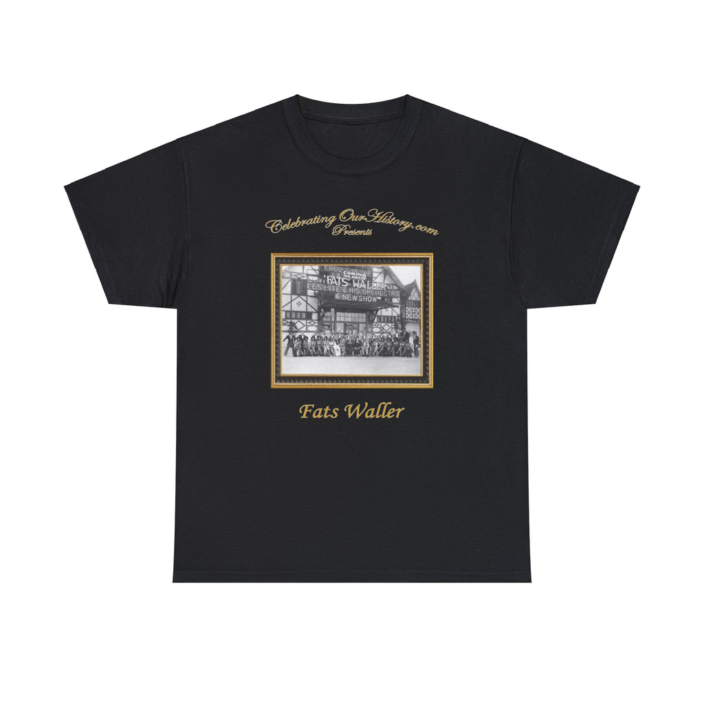 Fats Waller - Riverview Ballroom -  Front and Back Printed Concert Style T-Shirt