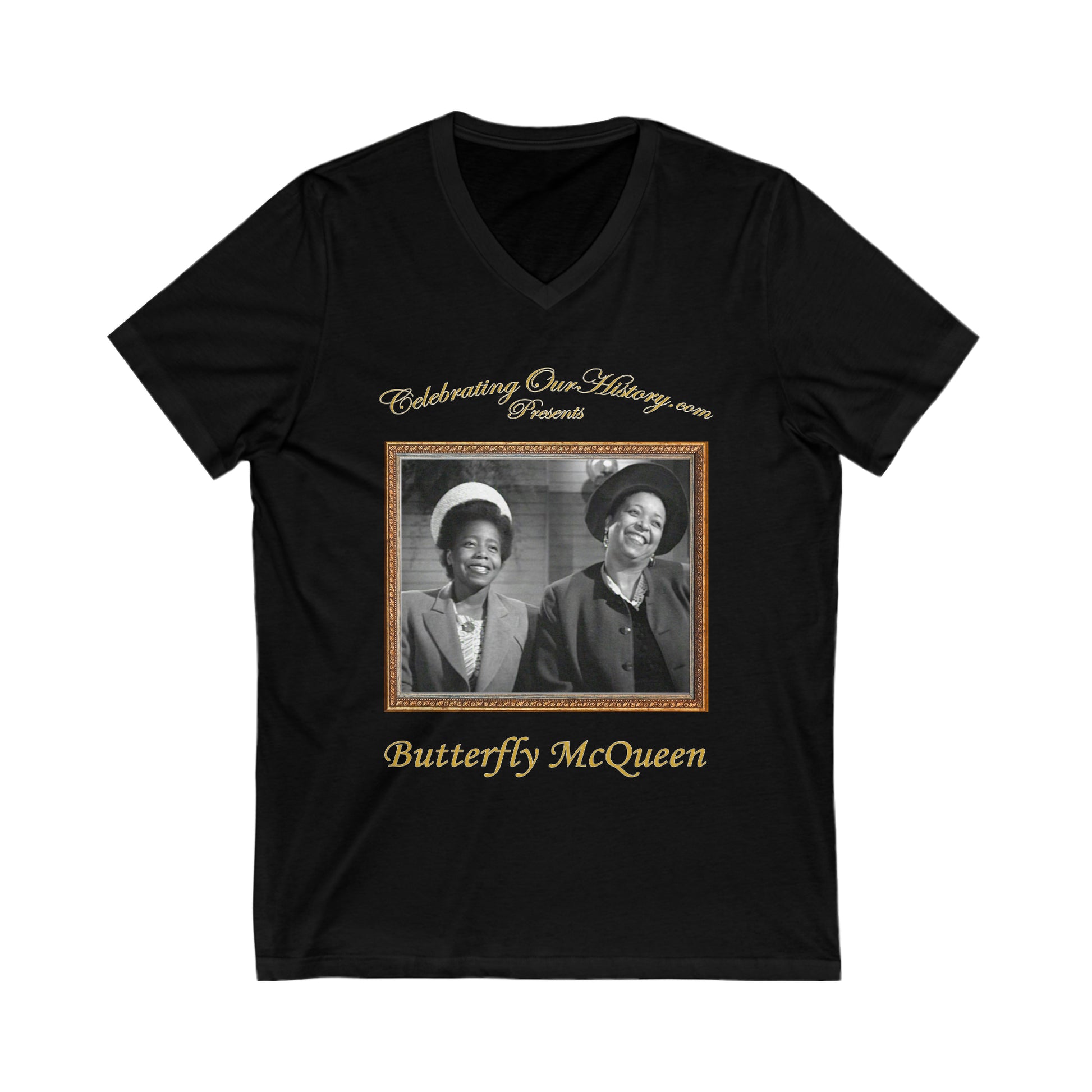 Butterfly McQueen - Cabin in the Sky (1943) - Front and Back Printed Concert Style V-Neck T-Shirt