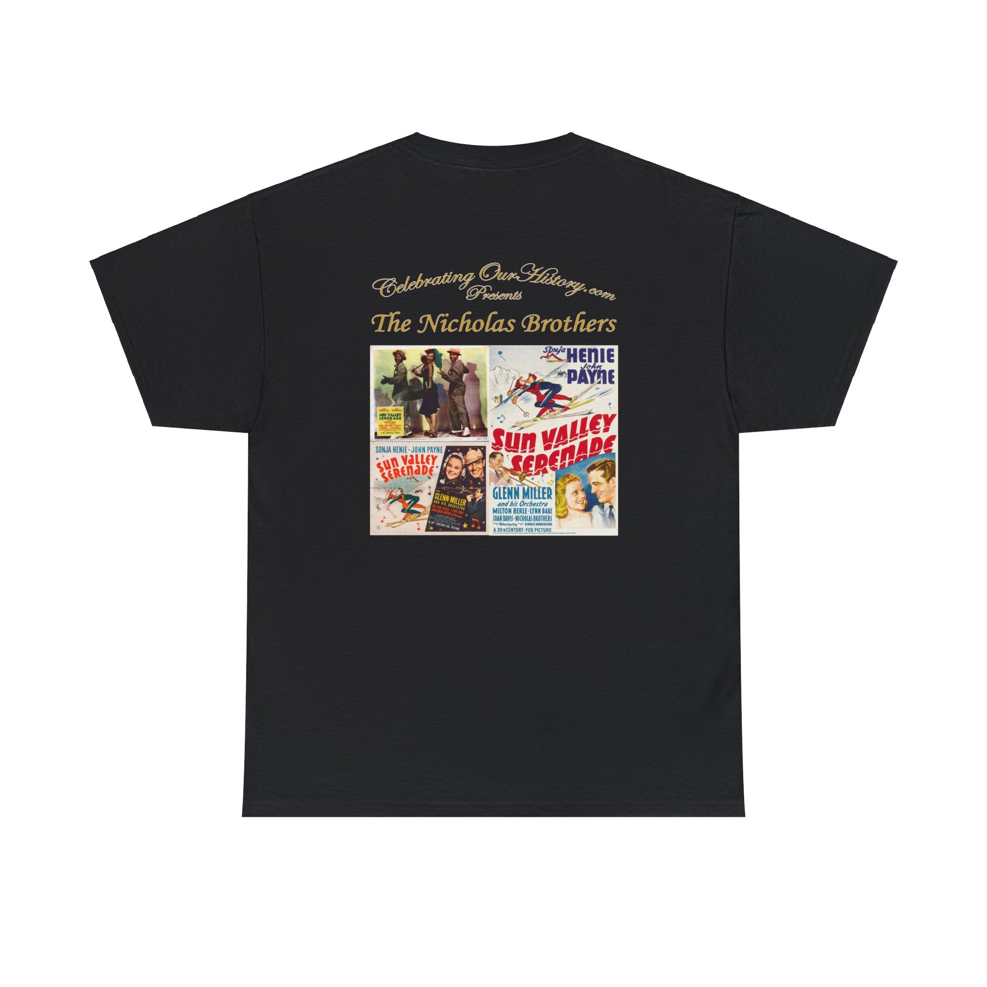 The Nicholas Brothers - Sun Valley Serenade (1941) -  Front and Back Printed Concert Style T-Shirt