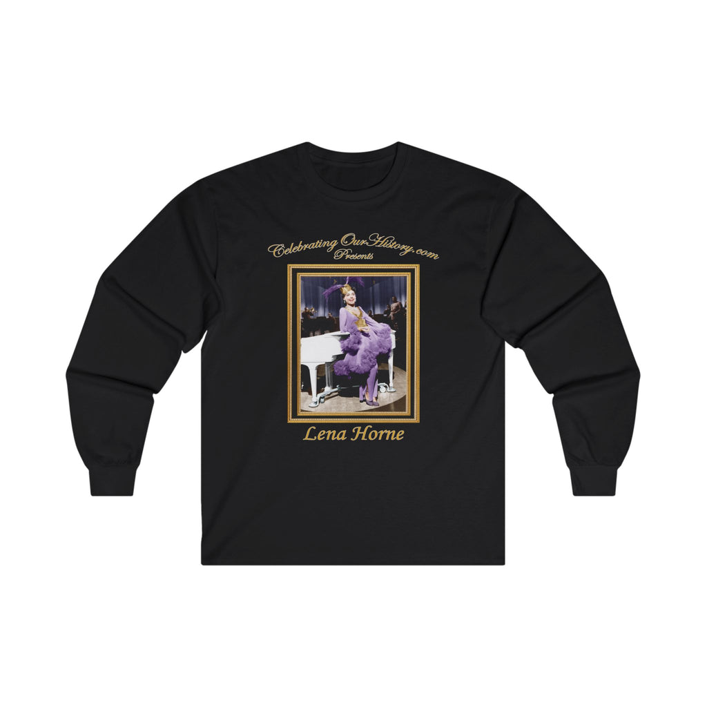 Lena Horne - Stormy Weather (1943) v2 - Front and Back Printed Concert Style Long Sleeve T-Shirt