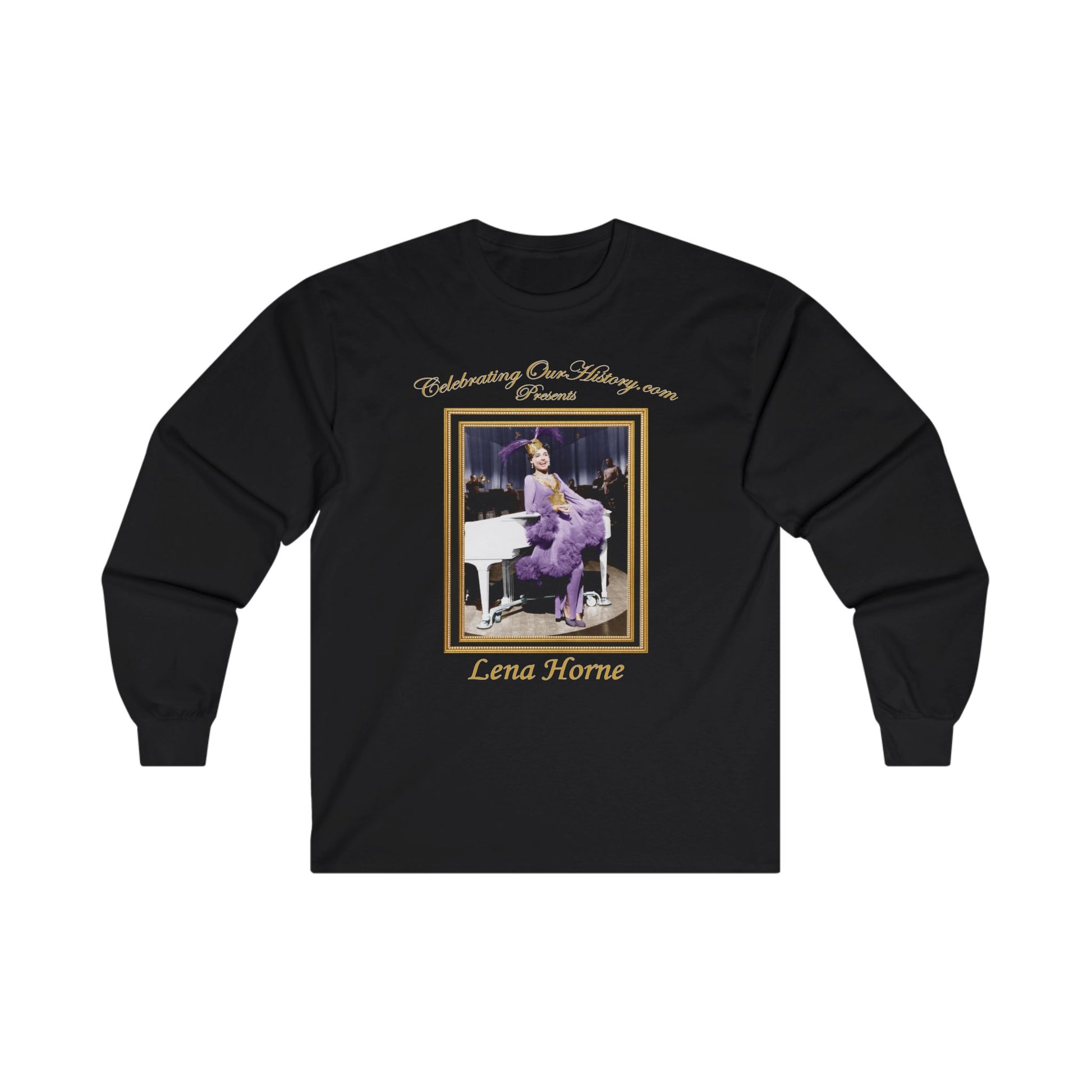 Lena Horne - Stormy Weather (1943) v2 - Front and Back Printed Concert Style Long Sleeve T-Shirt