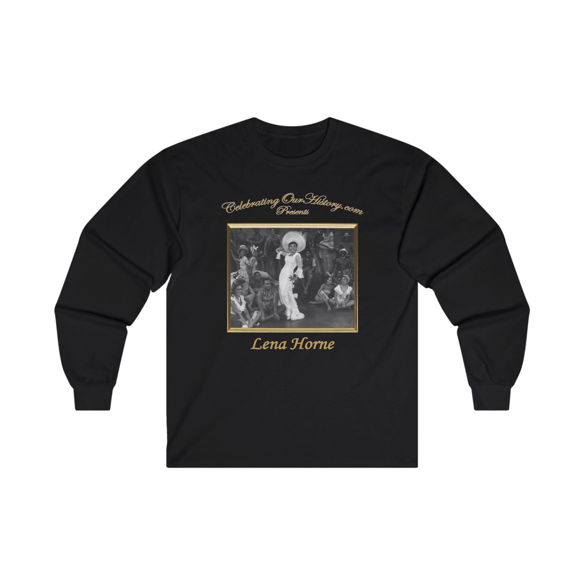 Lena Horne - Jamaica - Front and Back Printed Concert Style Long Sleeve T-Shirt