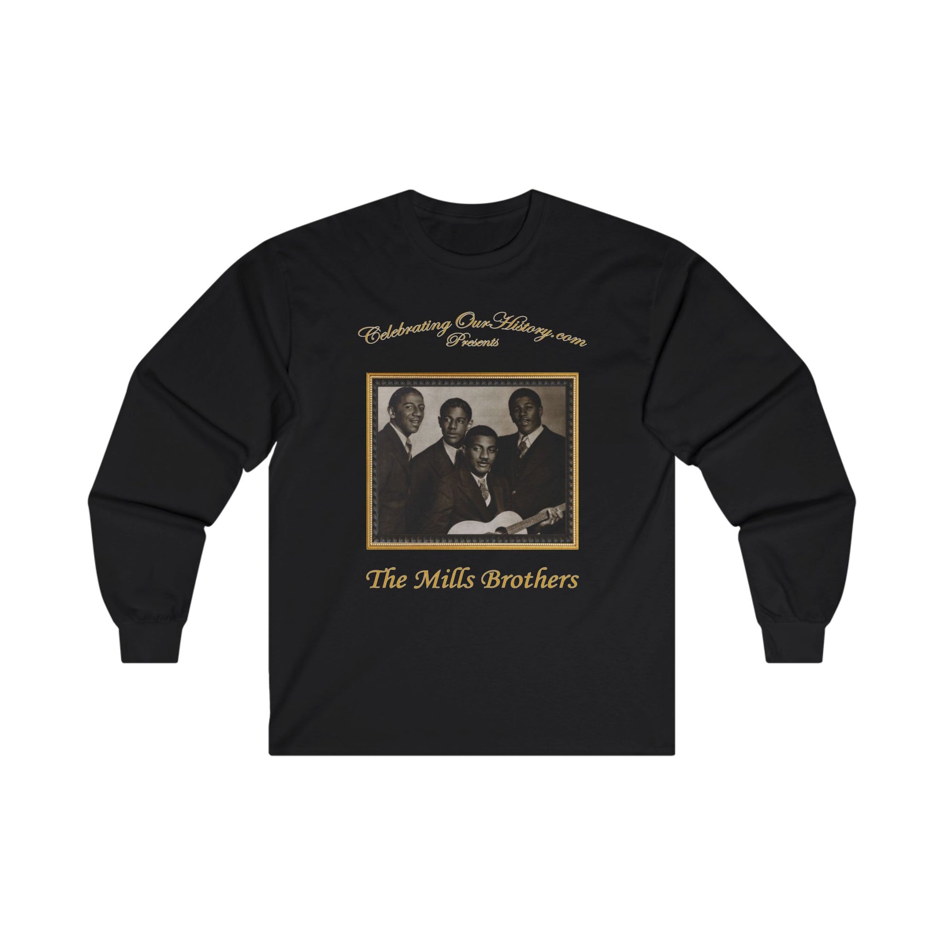 The Mills Brothers - Strictly Dynamite (1934) - Front and Back Printed Concert Style Long Sleeve T-Shirt