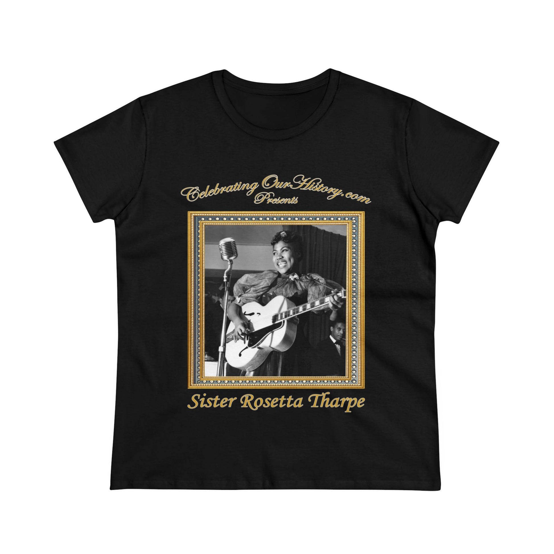Sister Rosetta Tharpe - Four Albums -  Front and Back Printed Concert Style Women's T-Shirt