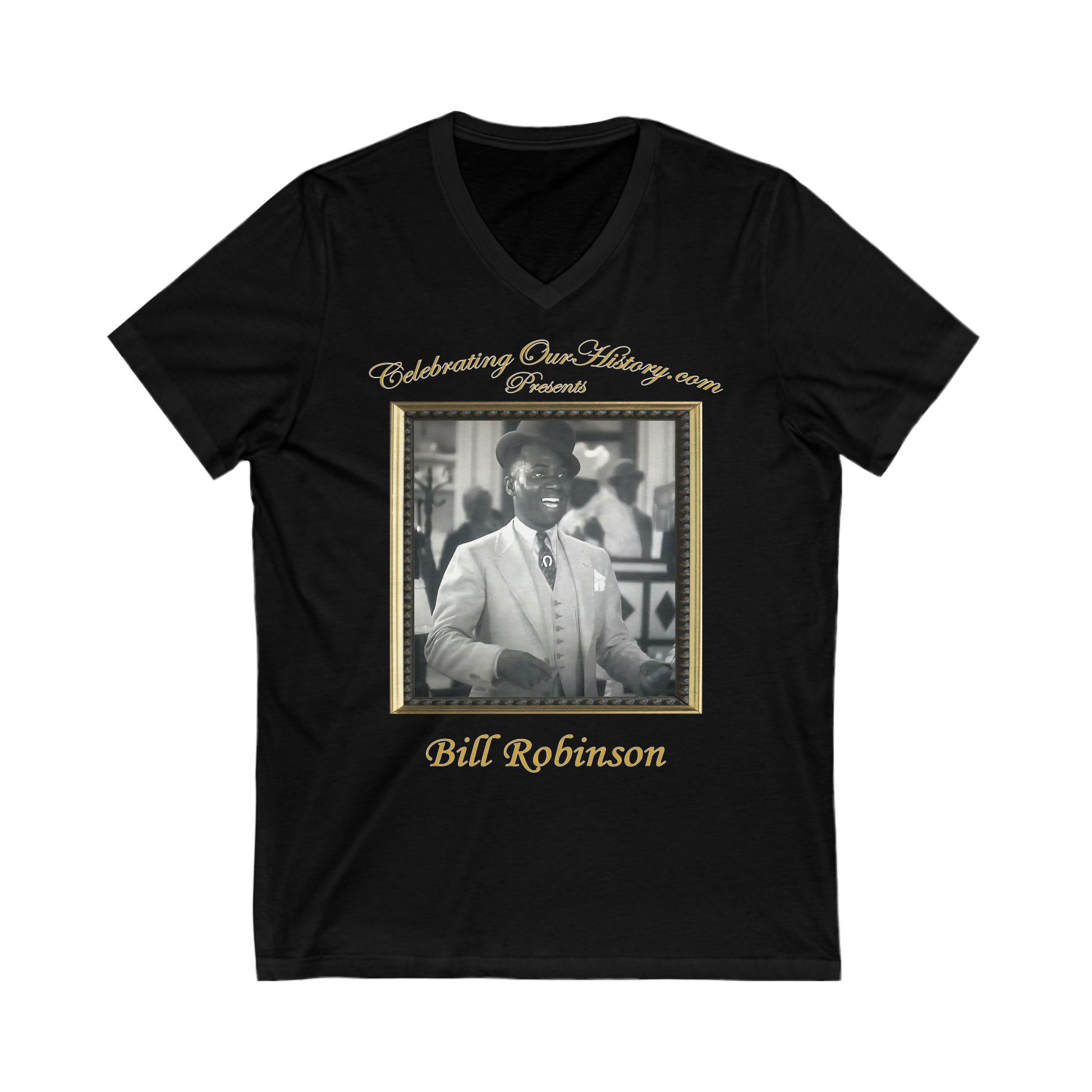 Bill Robinson - Hooray for Love - Front and Back Printed Concert Style V-Neck T-Shirt