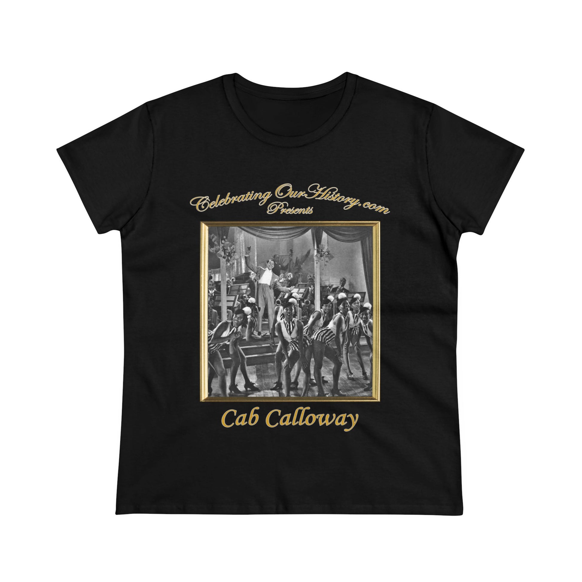 Cab Calloway - Three Program Posters -  Front and Back Printed Concert Style Women's T-Shirt