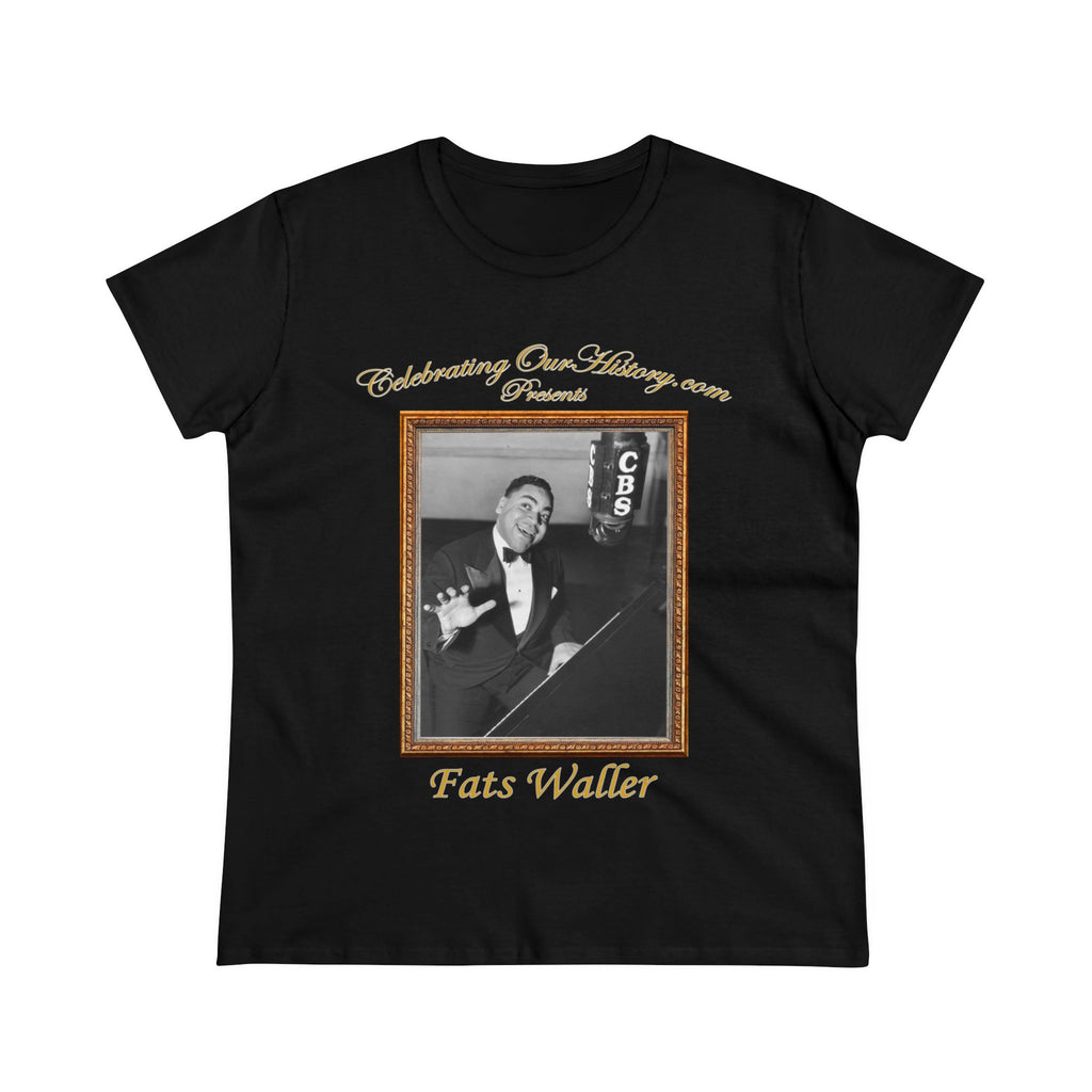 Fats Waller - On-Air Sessions 1938 -  Front and Back Printed Concert Style Women's T-Shirt