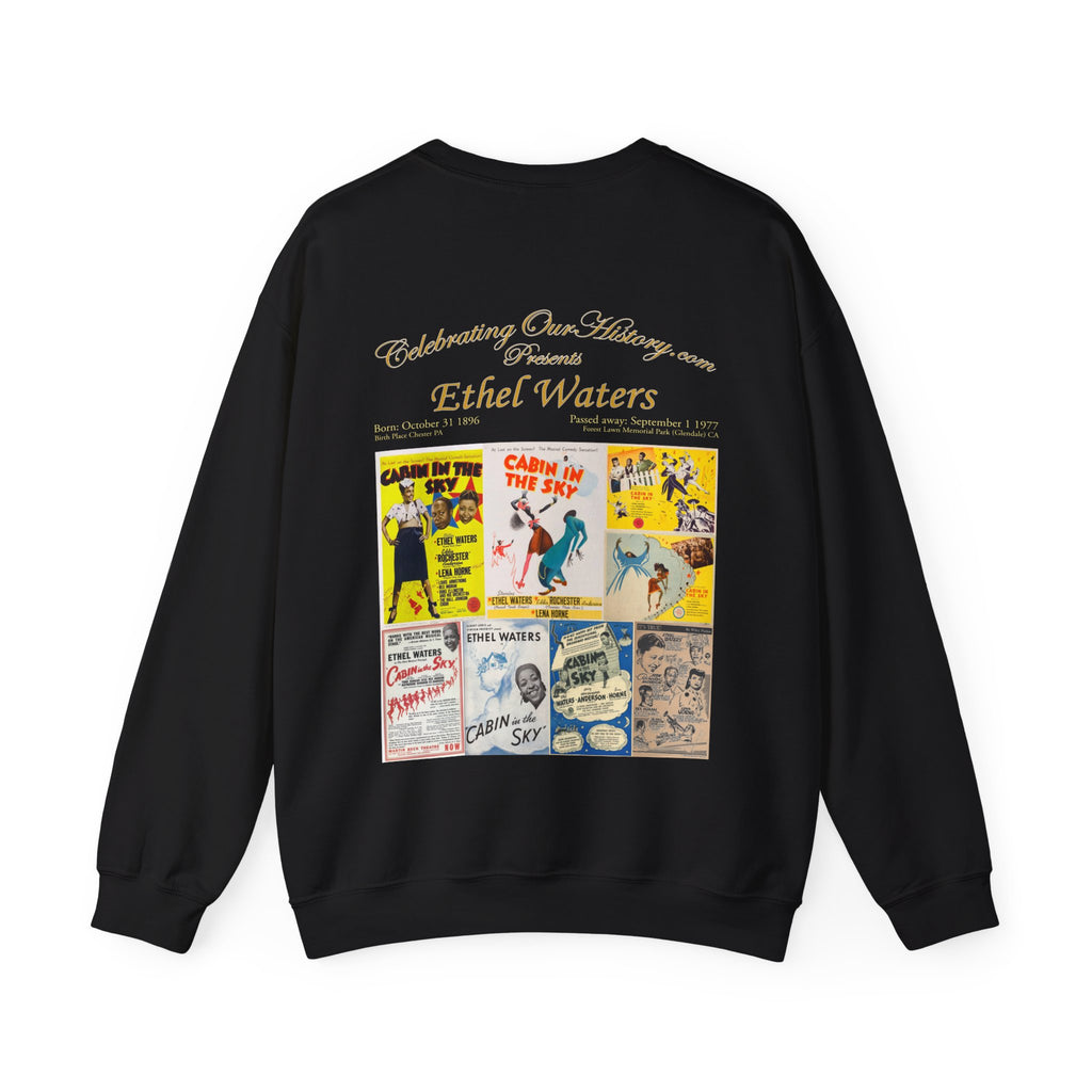 Ethel Waters - Cabin in the Sky (1943) -  Front and Back Printed Concert Style Sweatshirt