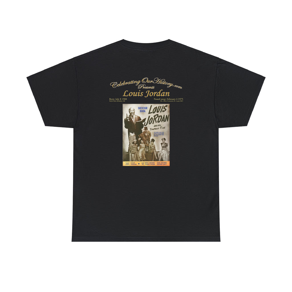 Louis Jordan - Souvenir Book -  Front and Back Printed Concert Style T-Shirt