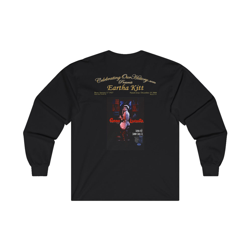 Eartha Kitt - Anna Lucasta (1958) - Front and Back Printed Concert Style Long Sleeve T-Shirt