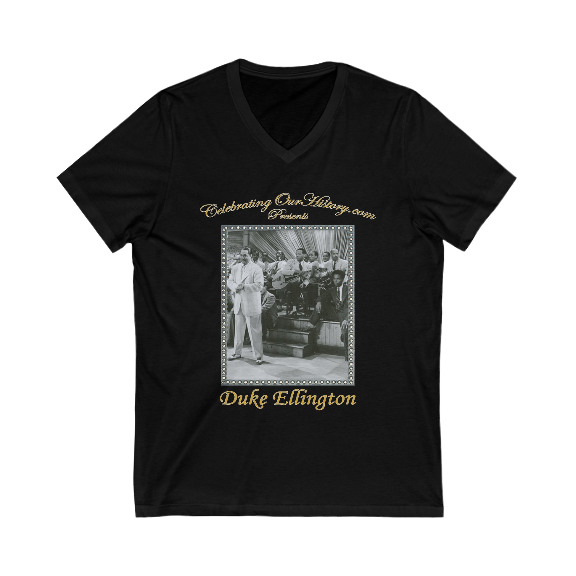 Duke Ellington - Cabin in the Sky (1943) - Front and Back Printed Concert Style V-Neck T-Shirt