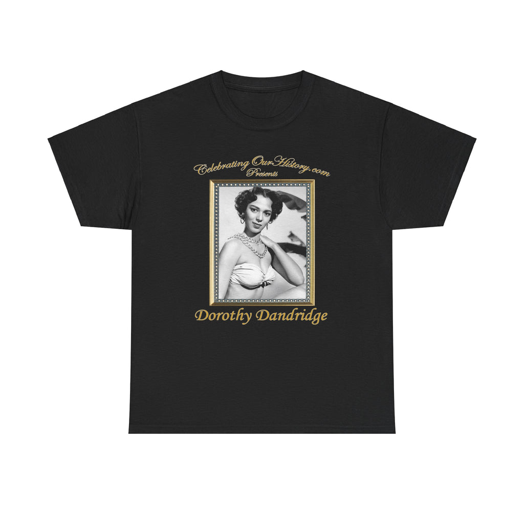 Dorothy Dandridge - Ebony Cover -  Front and Back Printed Concert Style T-Shirt