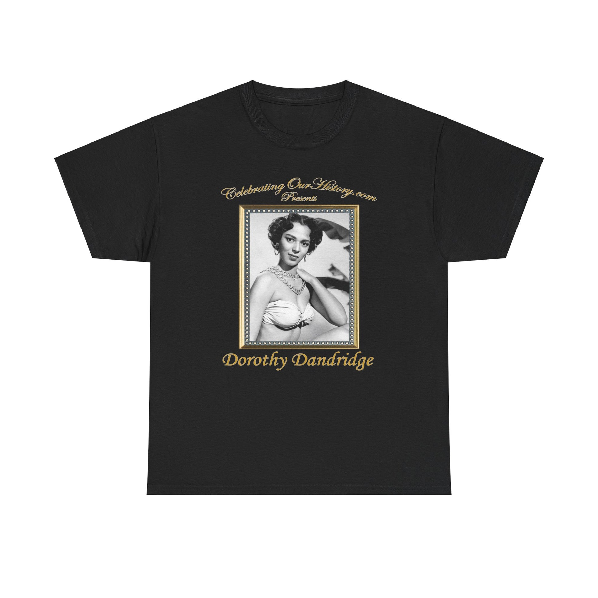 Dorothy Dandridge - Ebony Cover -  Front and Back Printed Concert Style T-Shirt