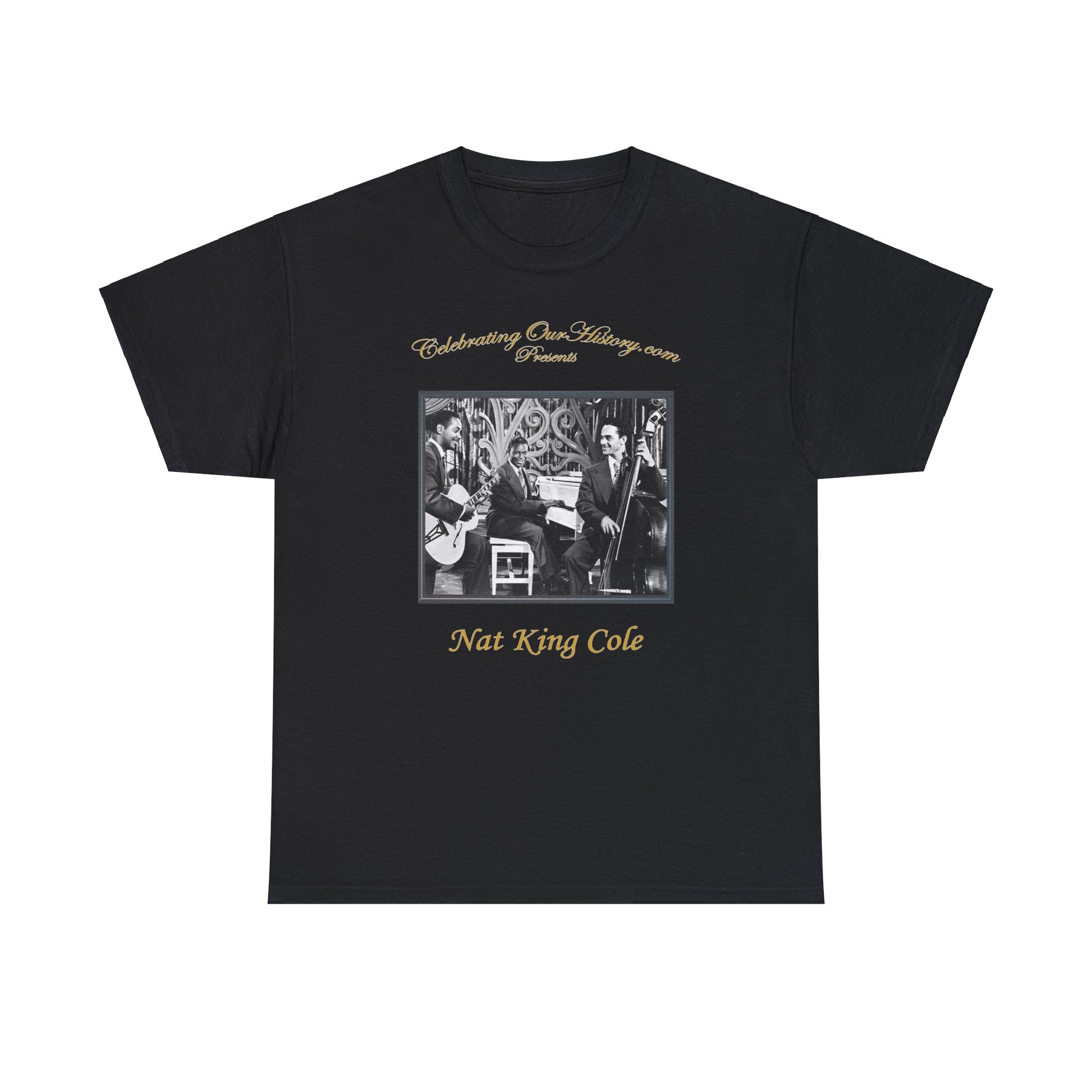 Nat King Cole - The Nat King Cole Trio -  Front and Back Printed Concert Style T-Shirt