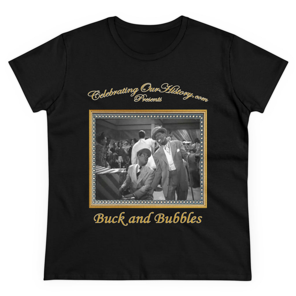 Buck and Bubbles - Cabin in the Sky (1943) -  Front and Back Printed Concert Style Women's T-Shirt