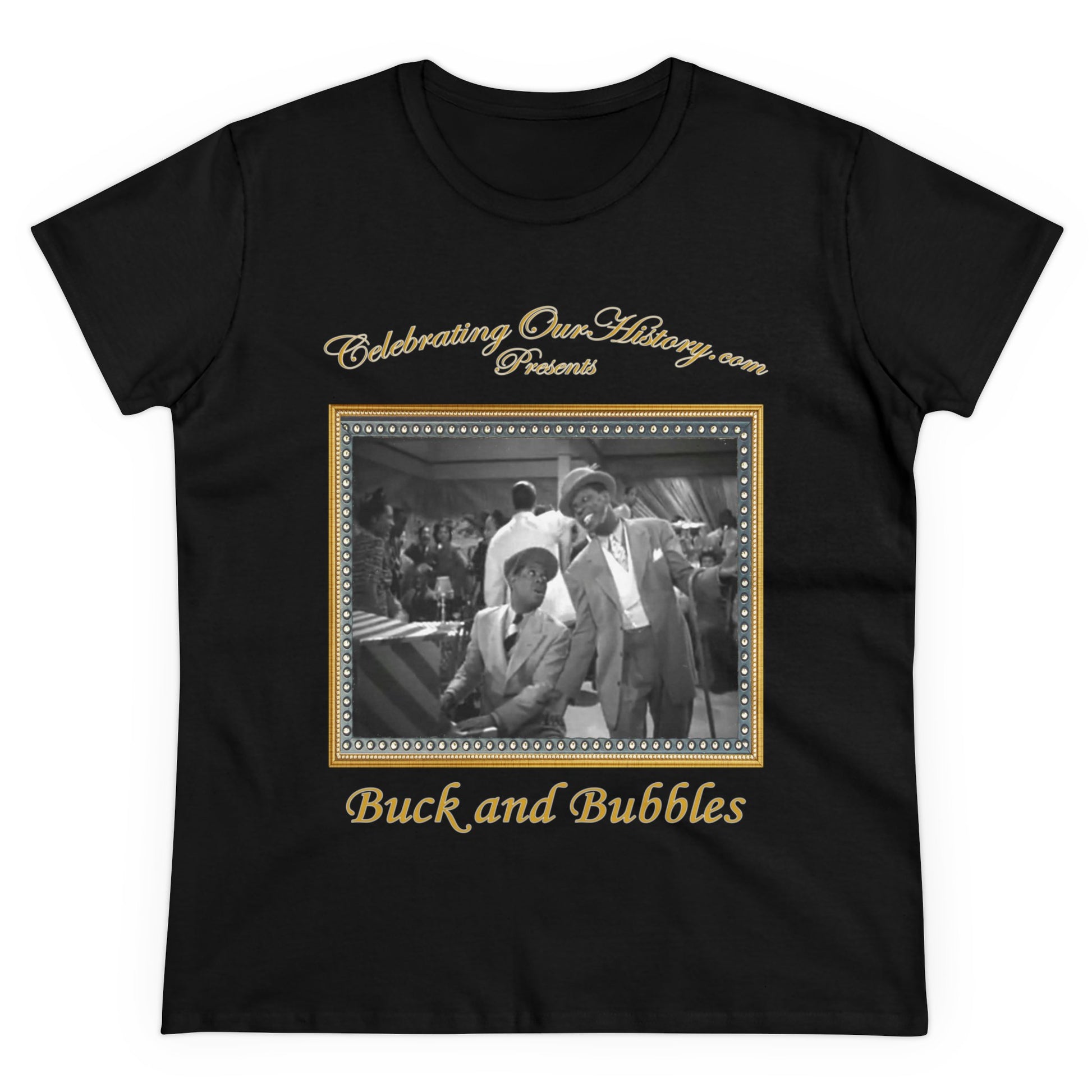Buck and Bubbles - Cabin in the Sky (1943) -  Front and Back Printed Concert Style Women's T-Shirt