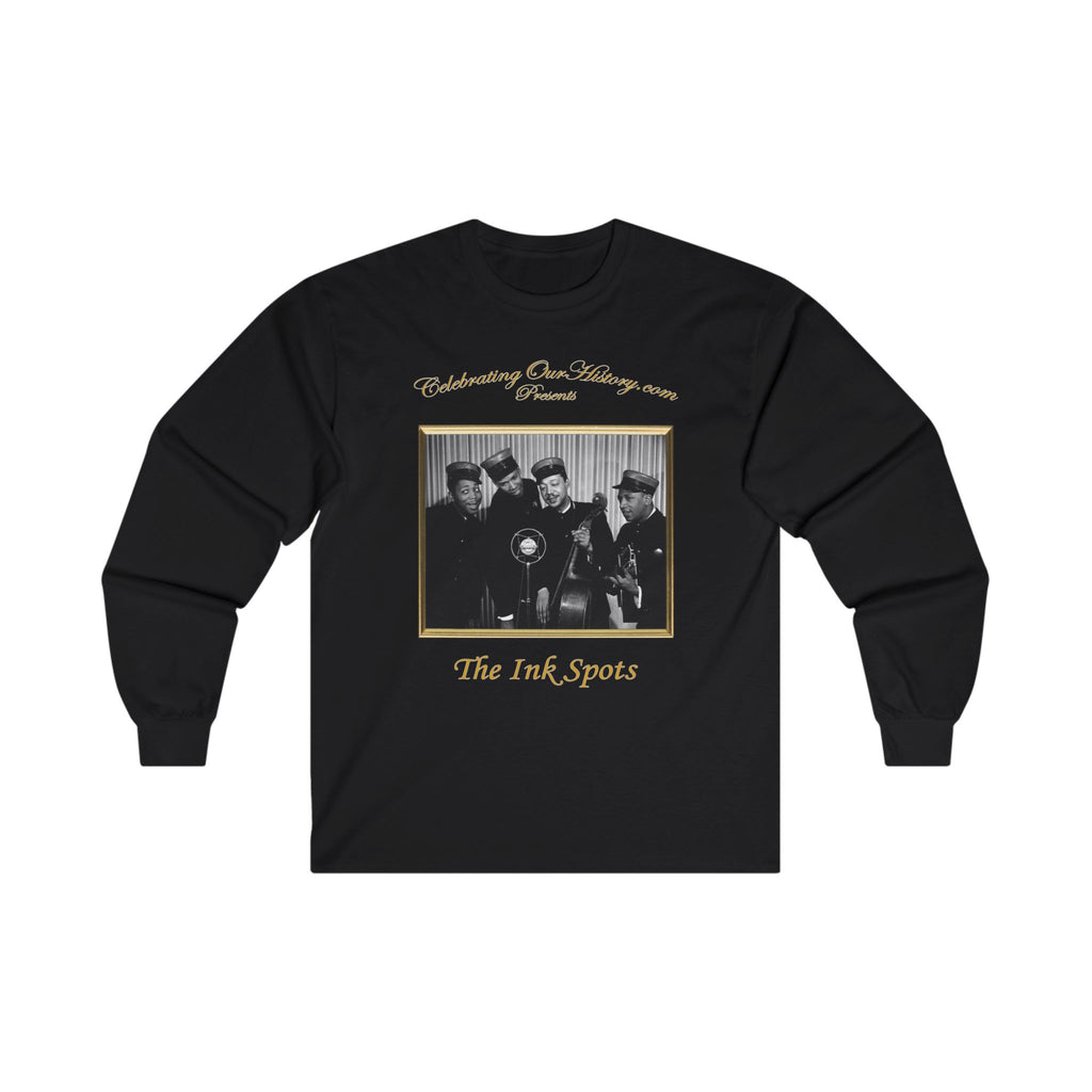 The Ink Spots - The Great American Broadcast (1941) - Front and Back Printed Concert Style Long Sleeve T-Shirt