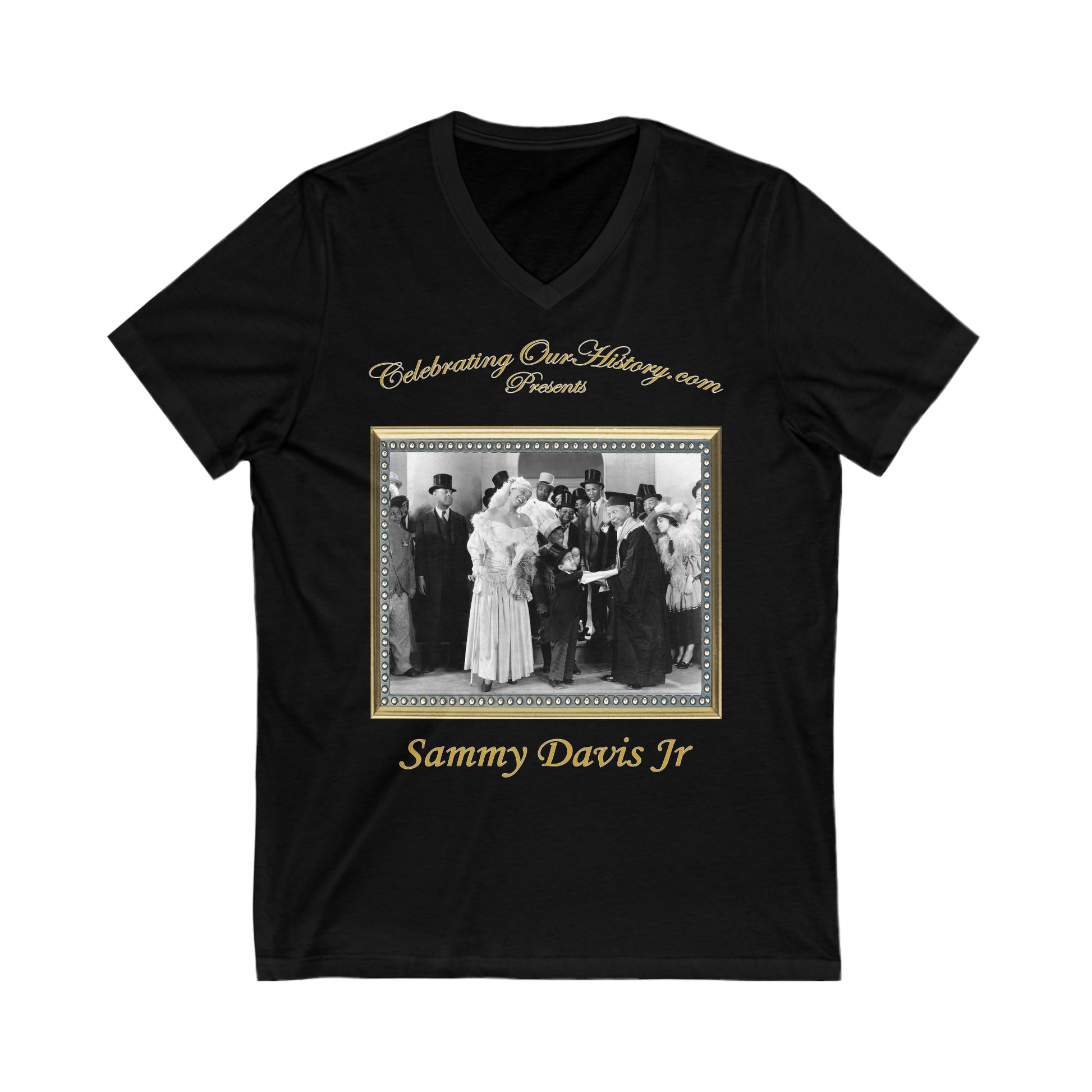 Sammy Davis Jr - Rufus Jones For President (1933) - Front and Back Printed Concert Style V-Neck T-Shirt